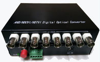 1080 P HD TVI / CVI / AHD Verici Alıcı, BNC Dijital Video Dönüştürücü Fiber Optik